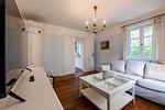 Wohnzimmer - Haus Breetz: Haus, Terrasse, Kamin - Top-Hundeurlaub