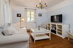 Wohnzimmer - Haus Breetz: Haus, Terrasse, Kamin - Top-Hundeurlaub