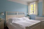 Schlafzimmer - Haus Breetz: Haus, Terrasse, Kamin - Top-Hundeurlaub