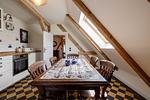 Küche / Küchenzeile - FeWo Hiddensee: Terrasse, Garten, Kamin - Top-Hundeurlaub