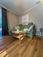Wohnzimmer - Ferienwohnung Grüne Ecke - Top-Hundeurlaub