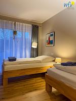 Schlafzimmer - Ferienwohnung Grüne Ecke - Top-Hundeurlaub