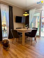 Wohnzimmer - Ferienwohnung Grüne Ecke - Top-Hundeurlaub
