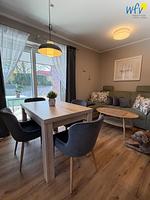 Wohnzimmer - Ferienwohnung Grüne Ecke - Top-Hundeurlaub