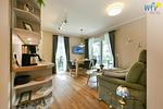 Wohnzimmer - Ferienwohnung Grüne Ecke - Top-Hundeurlaub