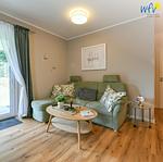 Wohnzimmer - Ferienwohnung Grüne Ecke - Top-Hundeurlaub