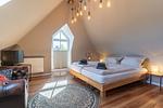 Schlafzimmer - Haus Süderpiep, Whg. Möwe - Top-Hundeurlaub
