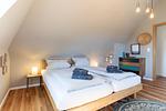 Schlafzimmer - Haus Süderpiep, Whg. Möwe - Top-Hundeurlaub