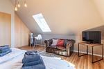 Schlafzimmer - Haus Süderpiep, Whg. Möwe - Top-Hundeurlaub