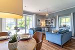Wohnzimmer - Haus Süderpiep, Whg. Robbe - Top-Hundeurlaub