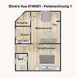 Grundriss - Ferienwohnung Alva - Top-Hundeurlaub