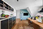 Wohnzimmer - Ferienwohnung Blaue Ella Westerland auf Sylt - Top-Hundeurlaub