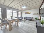 Wohnzimmer - Ferienwohnung Kajüte 4 Norddeich - Top-Hundeurlaub