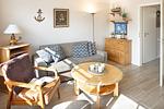 Wohnzimmer - Haus Sylti App. 1 - Top-Hundeurlaub