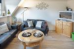 Wohnzimmer - Haus Sylti App. 3 - Top-Hundeurlaub