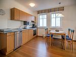Küche / Küchenzeile - Komfort Ferienwohnung mit 1 Schlafzimmer und Terrasse im Erdgeschoss (102) - Top-Hundeurlaub