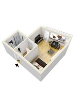 Grundriss - Ferienappartement Edelweiß - Top-Hundeurlaub