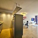 Küche / Küchenzeile - Ferienappartement Panoramablick - Top-Hundeurlaub