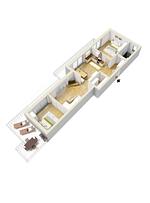 Grundriss - Ferienwohnung Mensel City 3 - Top-Hundeurlaub