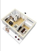 Grundriss - Ferienwohnung Mensel City 2 - Top-Hundeurlaub