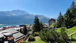 Ausblick vom Balkon auf die Spielwiese - 2-Zimmerwohnung - Top-Hundeurlaub