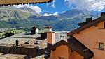 Ausblick vom Balkon auf die Berge - 1½-Zimmerwohnung - Top-Hundeurlaub