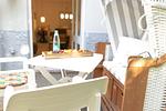Westterrasse mit Strandkorb - Reede 5 - Top-Hundeurlaub