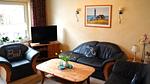 Wohnzimmer - Ferienhaus DünenRose - Top-Hundeurlaub