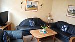 Wohnzimmer - Ferienhaus DünenRose - Top-Hundeurlaub