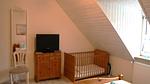 Schlafzimmer - Ferienhaus DünenRose - Top-Hundeurlaub