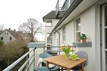 Balkon - Helle und moderne Ferienwohnung 'Südstrand Apartment' mit Balkon, direkt an der Ostsee - Top-Hundeurlaub