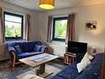 Wohnzimmer - Ferienwohnung Isi-Blick für 4 bis zu Personen - Reiterferien - Top-Hundeurlaub