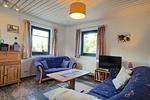 Wohnzimmer - Ferienwohnung Isi-Blick für 4 bis zu Personen - Reiterferien - Top-Hundeurlaub