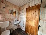 Badezimmer - Ferienwohnung Isi-Blick für 4 bis zu Personen - Reiterferien - Top-Hundeurlaub