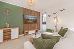 Wohnzimmer - Ferienwohnung Ostsee Nest - Top-Hundeurlaub