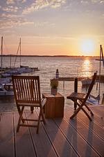 Terrasse - Entspannt urlauben am Wasser: Ferienhaus "Schuppen 23" für bis zu vier Personen! - Top-Hundeurlaub