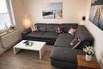 Wohnzimmer - Apartment Lykke Lollfuß - Top-Hundeurlaub