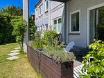 Fassade / Eingang - Ferienwohnung für 4 Personen am Borbyer Ufer mit zwei Sonnenterrassen - Top-Hundeurlaub