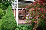 Terrasse - Ferienwohnung „Waterkant“ am Wittensee – viel Platz, Garten und Spielscheune - Top-Hundeurlaub