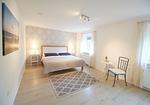 Schlafzimmer - Ferienwohnung „Waterkant“ am Wittensee – viel Platz, Garten und Spielscheune - Top-Hundeurlaub
