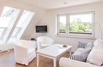 Wohnzimmer mit neuer Fensterfront mit Blick auf das Watt - Haus Watthus - Wohnung Himmel - Top-Hundeurlaub