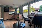Offene Küche im Wohnraum - Ferienwohnung 1 (DH01) - Top-Hundeurlaub