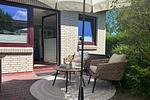 Gemütlicher Sitzplatz im Garten zum Entspannen - Ferienwohnung 1 (DH01) - Top-Hundeurlaub