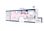 Grundriss - Bi de Wyk Wohnung D8b - Top-Hundeurlaub
