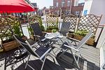 Terrasse - Borkumer Hof - Ferienwohnung 1 - Elke - Top-Hundeurlaub