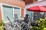 Terrasse - Borkumer Hof - Ferienwohnung 1 - Elke - Top-Hundeurlaub