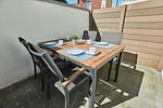 Terrasse - Borkumer Hof - Ferienwohnung 7 - Haus Elisa - Top-Hundeurlaub