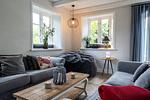 Wohnzimmer - Ferienhaus Krabbenhuus - Top-Hundeurlaub