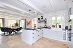 Küche / Küchenzeile - Ferienhaus Krabbenhuus - Top-Hundeurlaub