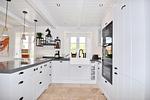 Küche / Küchenzeile - Ferienhaus Krabbenhuus - Top-Hundeurlaub